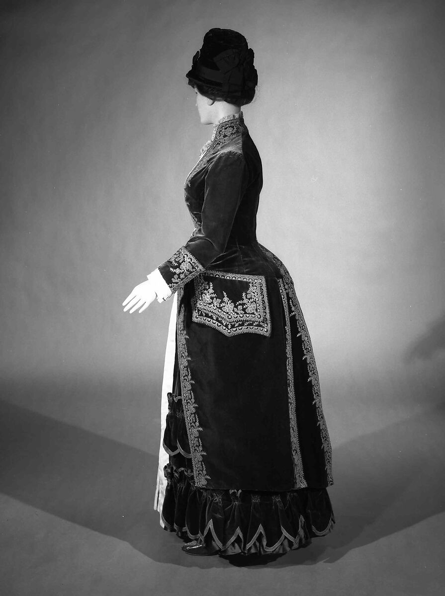 Promenade dress, Maison Pingat (French), Silk, metallic, French