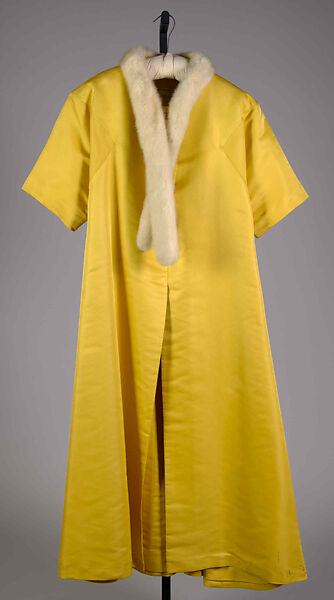 Evening coat, Sarmi, Silk, fur, American 