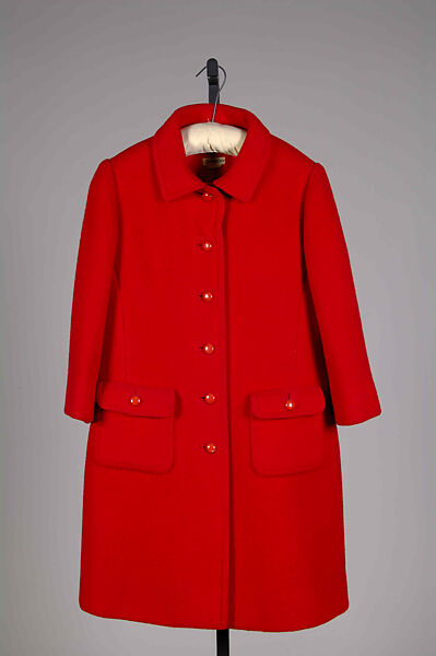 Coat, House of Givenchy (French, founded 1952), Wool, French 