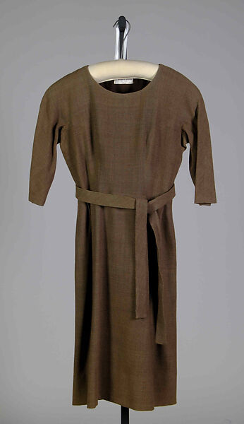 Ensemble, House of Balenciaga (French, founded 1937), Wool, Spanish