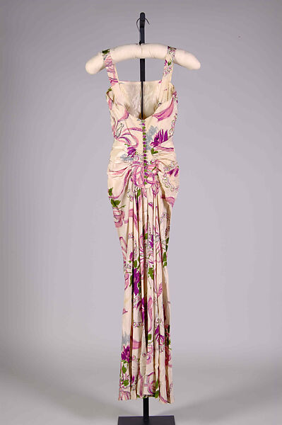 Evening dress, Silk , American