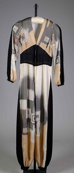 Evening jumpsuit, Thea Porter (British (born Israel), Jerusalem 1927–2000 London), Silk, British 