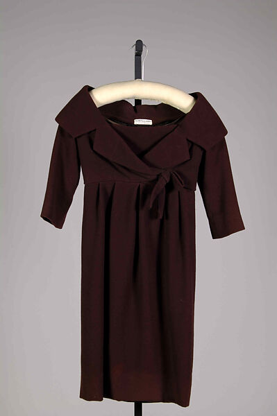 Dress, House of Dior (French, founded 1946), Wool , French 