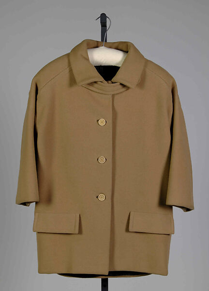Coat, House of Balenciaga (French, founded 1937), Wool, Spanish 