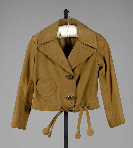 Jacket, Pierre Cardin (French (born Italy), San Biagio di Callalta 1922–2020 Neuilly), Leather, French 