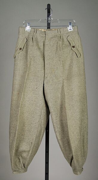 Knickerbockers, Rogers, Peet &amp; Company (American, founded 1874), Wool, metal, probably British 