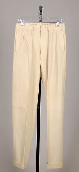 Tennis trousers, Attributed to F. Cruwys, Wool, British 