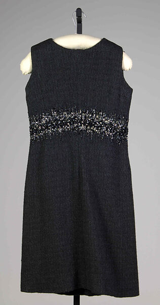 Cocktail ensemble, House of Dior (French, founded 1946), Wool, beads, mineral, French