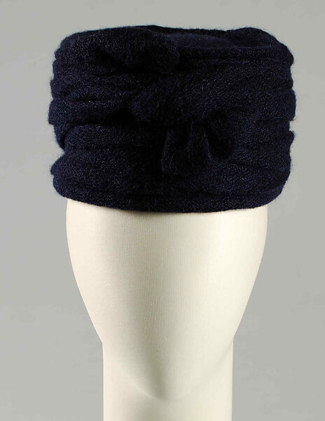 Turban, House of Balenciaga (French, founded 1937), Wool, French 