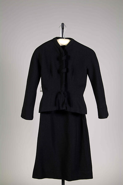 Suit, House of Balenciaga (French, founded 1937), Wool, French 