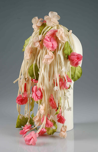 Cocktail headdress, Silk, cotton, American 