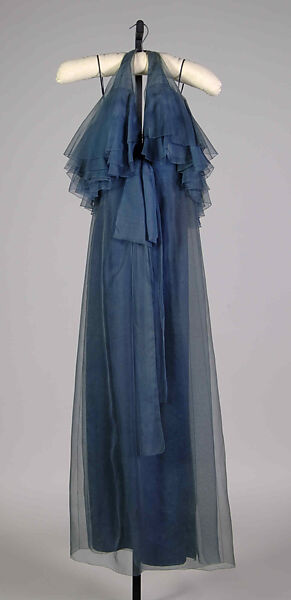 Evening dress, Attributed to House of Dior (French, founded 1946), Silk, French 