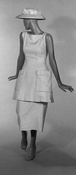 Ensemble, Traina-Norell (American, founded 1941), Linen, American