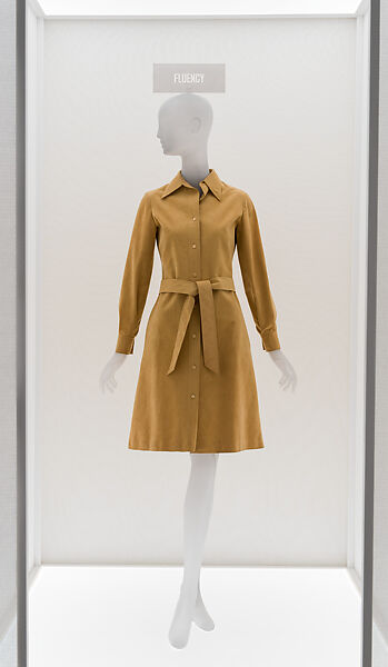Shirtdress, Halston (American, Des Moines, Iowa 1932–1990 San Francisco, California), Synthetic, American