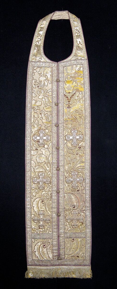 Set of vestments, Silk, metallic, cotton, Russian