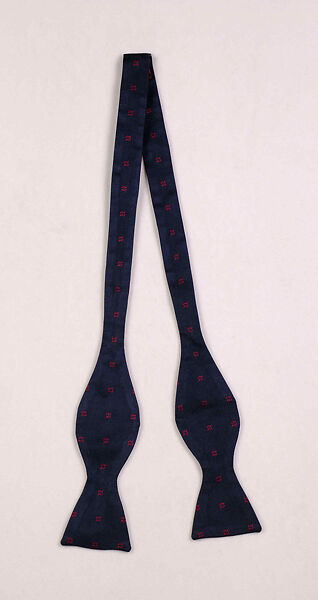 Bow Tie, A. Sulka &amp; Company (French, 1893–2002), Silk, French 