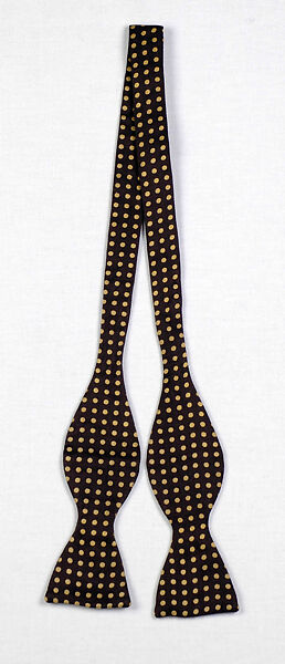 Bow Tie, A. Sulka &amp; Company (French, 1893–2002), Silk, French 