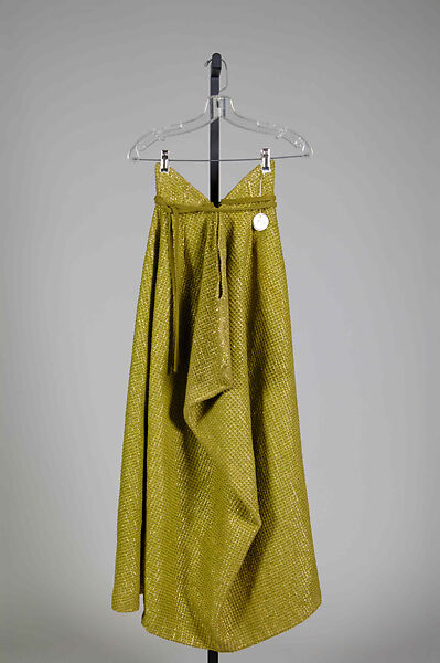 Evening skirt, Bonnie Cashin (American, Oakland, California 1908–2000 New York), Cotton, wool, synthetic fiber, metal, suede, American