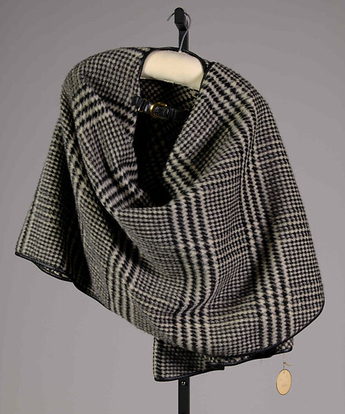 Wrap, Bonnie Cashin (American, Oakland, California 1908–2000 New York), Wool, leather, metal, American