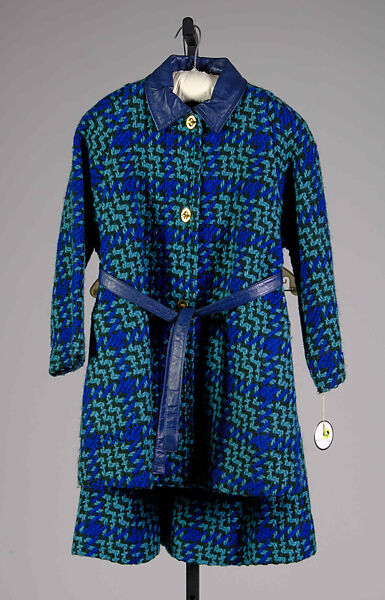 Suit, Bonnie Cashin (American, Oakland, California 1908–2000 New York), Wool, leather, metal, American 
