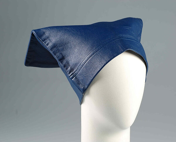 "Bag Hat", Bonnie Cashin (American, Oakland, California 1908–2000 New York), Leather, American 