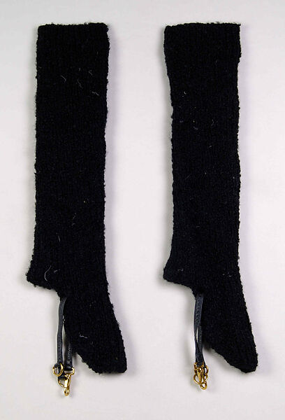 Leggings, Bonnie Cashin (American, Oakland, California 1908–2000 New York), Wool, leather, metal , American 