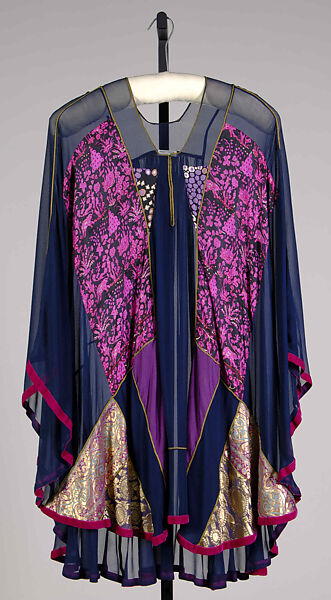 Evening dress, Thea Porter (British (born Israel), Jerusalem 1927–2000 London), Silk , British 