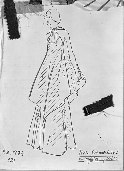 Evening dress, Madame Grès (Germaine Émilie Krebs) (French, Paris 1903–1993 Var region), Silk, French