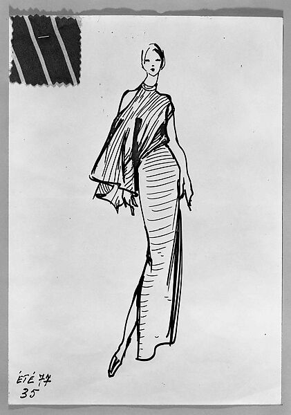 Evening dress, Madame Grès (Germaine Émilie Krebs) (French, Paris 1903–1993 Var region), Silk, French