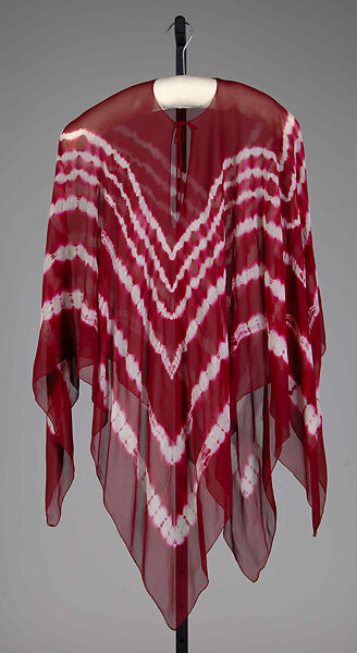 Evening poncho, Halston (American, Des Moines, Iowa 1932–1990 San Francisco, California), Silk, American 