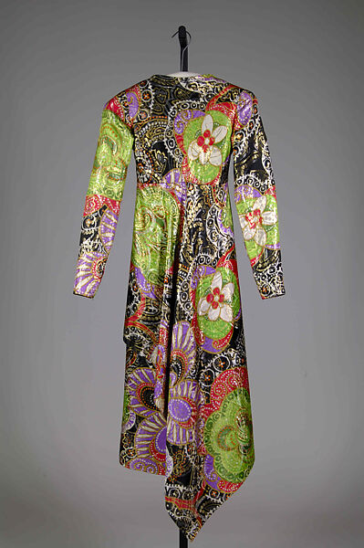 Dinner dress, Madame Grès (Germaine Émilie Krebs) (French, Paris 1903–1993 Var region), Silk, metallic, French 