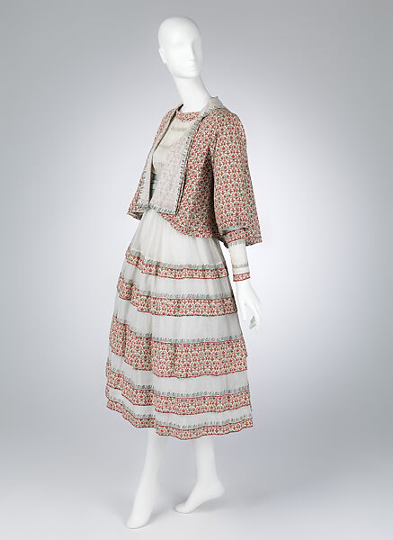 Dress, House of Lanvin (French, founded 1889), Cotton, French 