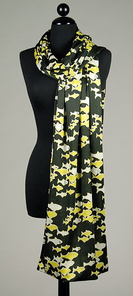 Scarf, Vera Maxwell (American, 1901–1995), Synthetic, American 