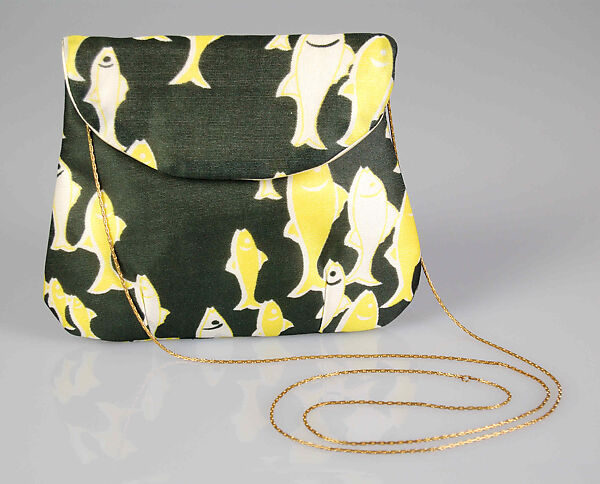 Shoulder bag, Vera Maxwell (American, 1901–1995), Synthetic, metal, American 