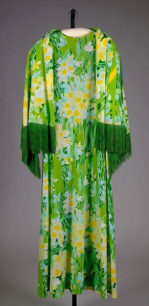 Evening ensemble, Ken Scott (American, 1918–1980), Synthetic, silk, American 