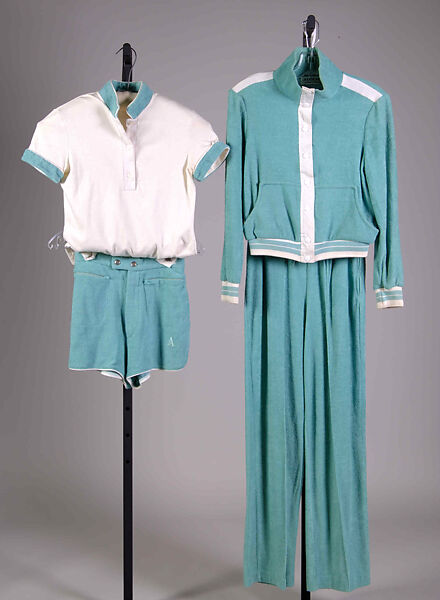 Tennis ensemble, Adolfo (American, born Cuba, Cárdenas 1923–2021 New York), Cotton, American 