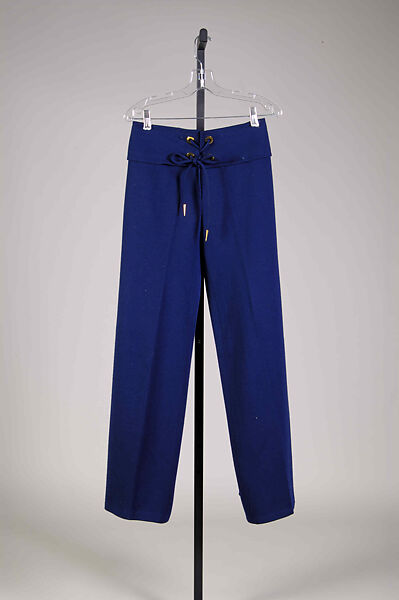Trousers, Yves Saint Laurent (French, founded 1961), Wool , French 