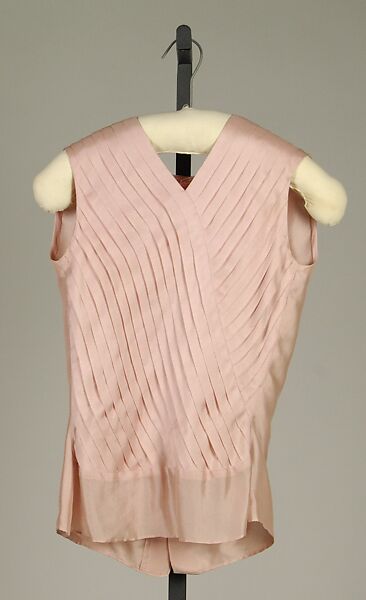 Ensemble, House of Chanel (French, founded 1910), Wool, silk , French