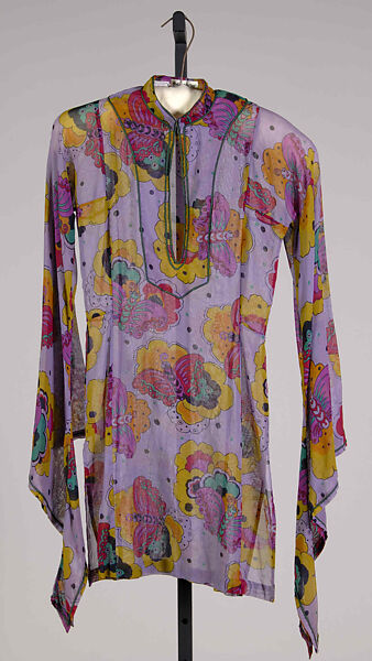 Dress, Thea Porter (British (born Israel), Jerusalem 1927–2000 London), Cotton, British 
