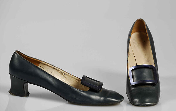 Pumps, Pierre Cardin (French (born Italy), San Biagio di Callalta 1922–2020 Neuilly), Leather, synthetic, French 
