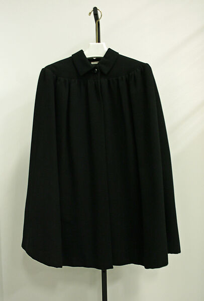 Evening cape, House of Balenciaga (French, founded 1937), Wool, Spanish 