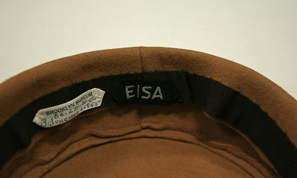 Hat, House of Balenciaga (French, founded 1937), Wool, Spanish
