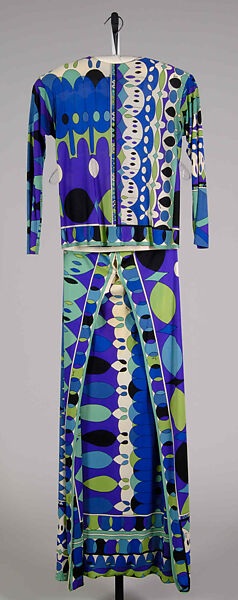 Evening dress, Emilio Pucci (Italian, Florence 1914–1992), Silk, Italian 