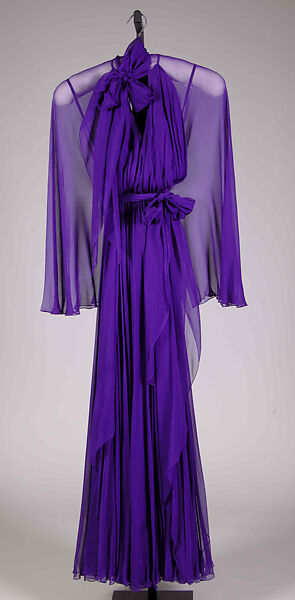Evening dress, Madame Grès (Germaine Émilie Krebs) (French, Paris 1903–1993 Var region), Silk, French 