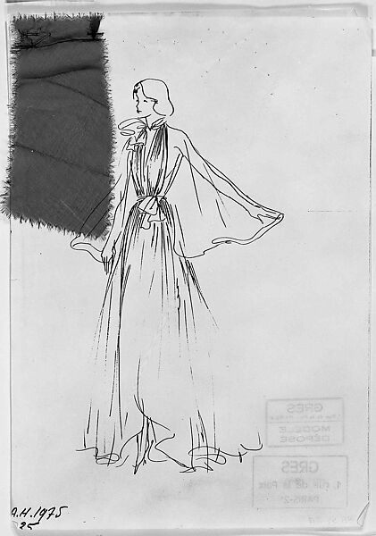 Evening dress, Madame Grès (Germaine Émilie Krebs) (French, Paris 1903–1993 Var region), Silk, French