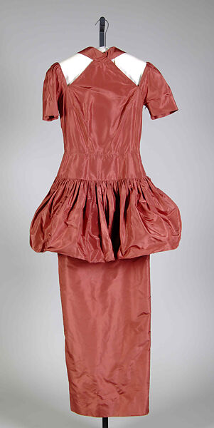 Evening ensemble, Madame Grès (Germaine Émilie Krebs) (French, Paris 1903–1993 Var region), Silk, French