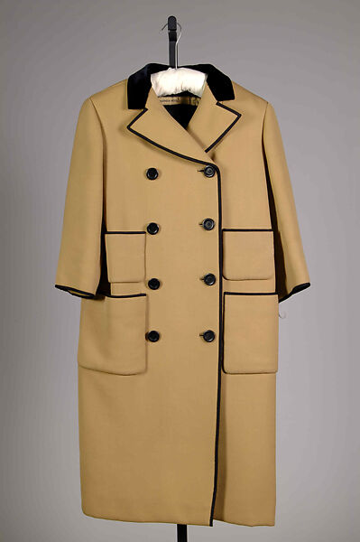 Coat, Norman Norell (American, Noblesville, Indiana 1900–1972 New York), Wool, cotton, American 