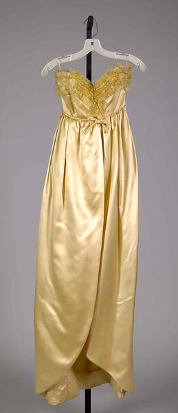 Evening dress, Lanvin-Castillo (French, active 1950–62), Silk, French 