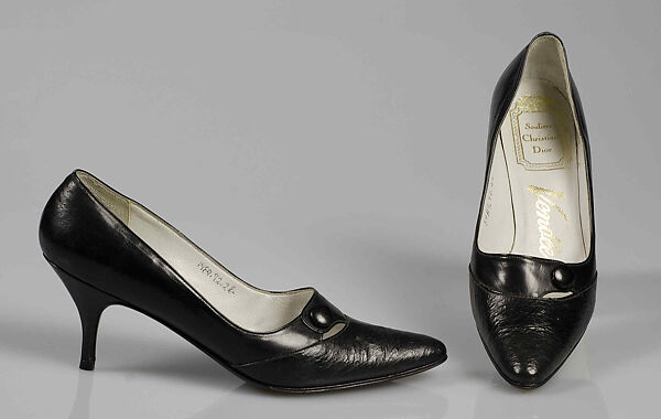 Pumps, House of Dior (French, founded 1946), Leather , French 