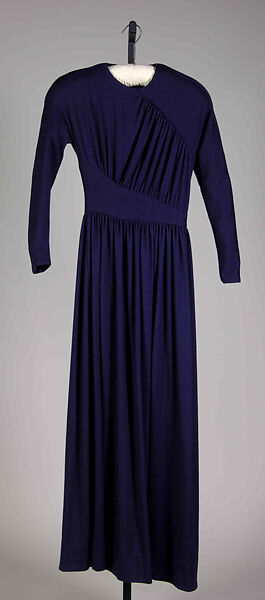 Evening dress, Madame Grès (Germaine Émilie Krebs) (French, Paris 1903–1993 Var region), Wool, French 